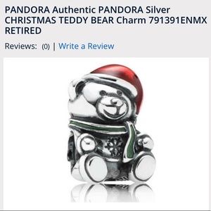 Christmas bear pandora charm